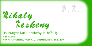 mihaly keskeny business card
